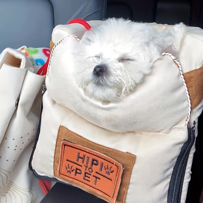 Fast Shipping Wholesale Manufacturer Linen Cotton Foldable Soft Dog Cat Car Seat Bed Luxury Pet Carrier for Travel Product