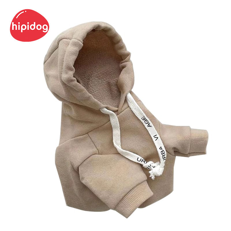 Hipidog XS-2XL Fleece Cotton Autumn Spring Pet Apparel Eco Friendly Blank Luxury Custom Pet Dog Hoodie Clothes Pet Sweatshirt