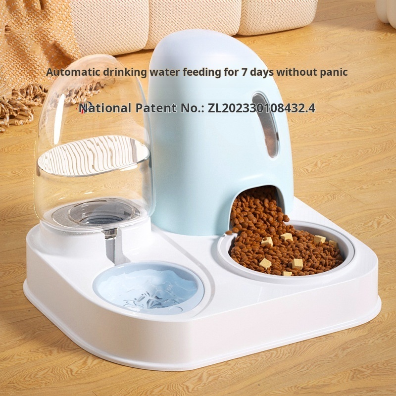 PP PET Eco Friendly Ceramic Stainless Steel Luxury Automatic Food Water Dispenser Gravity Slow Feeder Plastic Pet Dog Cat Bowl