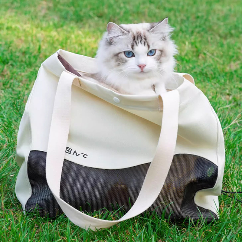 Fast Shipping Wholesale Manufacturer Canvas Cotton Custom Luxury Dog Cat Sling Bag Pet Carriers