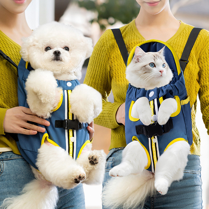 Fast Shipping Wholesale Manufacturer Cotton Chest Backpack Luxury Cute Sping Summer Travel Carrier Pet Dog Cat Travel Bag