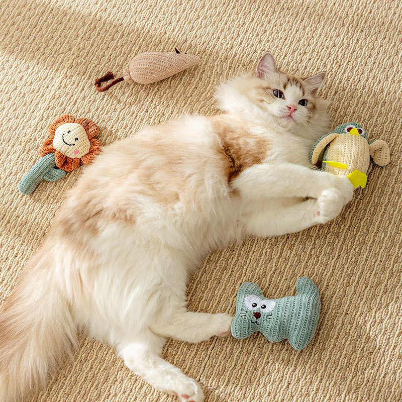 Fleece Cat toys with Catnip Interactive Playing Durable Luxury Eco Friendly Dog Toys Set