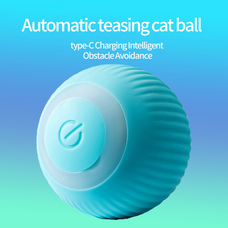 USB rechargeable Electric Automatic Chase Funny Pet Toy Smart Interactive Ball Pet Cat Dog Toy in Digital