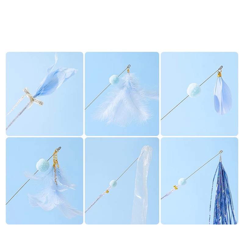 Fairy Feather Tassel Cat Stick cat self-entertainment toy kitten kitten kitten anti-grinding teeth pet supplies