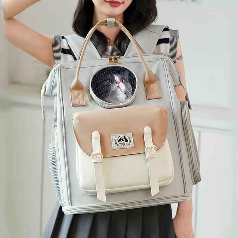 Fast Shipping Wholesale Manufacturer Plush Cats carrier portable large-capacity portable cat carrier pet dog bag backpack