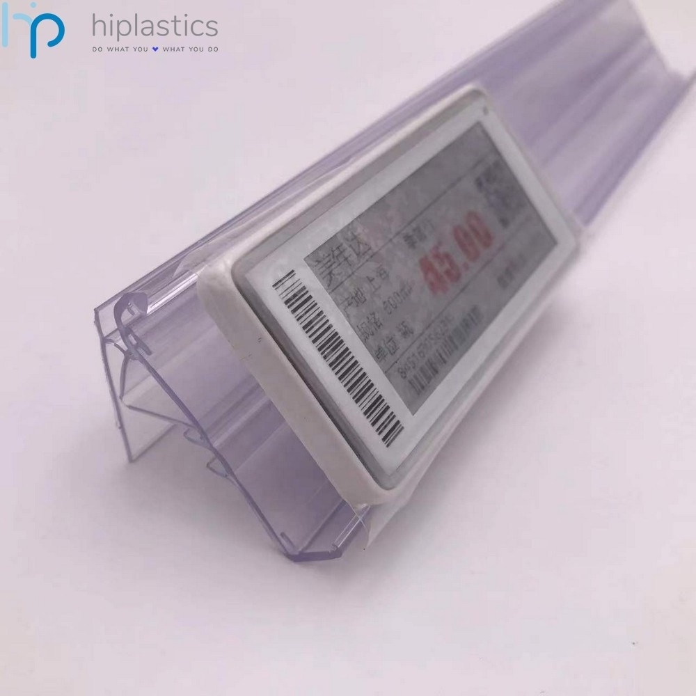 Hiplastics ABINC48-BZ Custom Plastic Blozi ESL Digital Price Tag Holder Electronic Shelf Label Holder for Supermarket Shelf