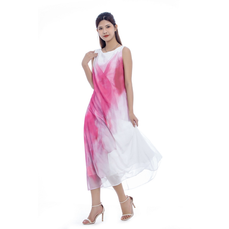 High Quality Summer Pink Satin Dress Elegant Party Club Dress Fashion High Low Prom Dresses For Women