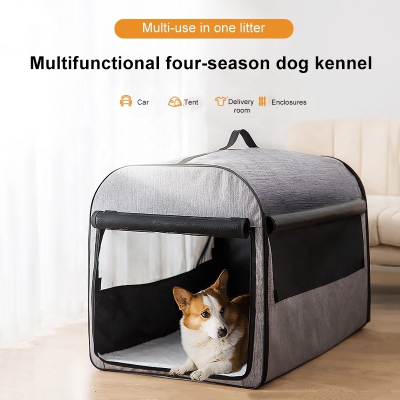 Dog Carrier Bag Portable Cat Cage Kennel Bed Collapsible Pet Car Travel Crates for Puppies Kitten Medium Cats Dogs Small Animals