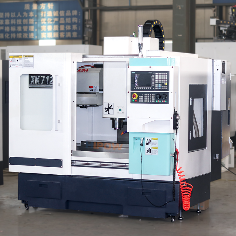 XK7124 universal taiwan  fanuc hobby 3 axis metal vertical small 5 axis cnc milling machine