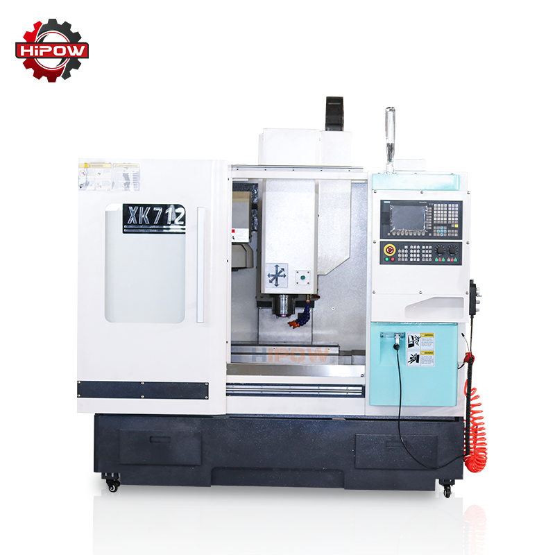 XK7124 universal taiwan  fanuc hobby 3 axis metal vertical small 5 axis cnc milling machine