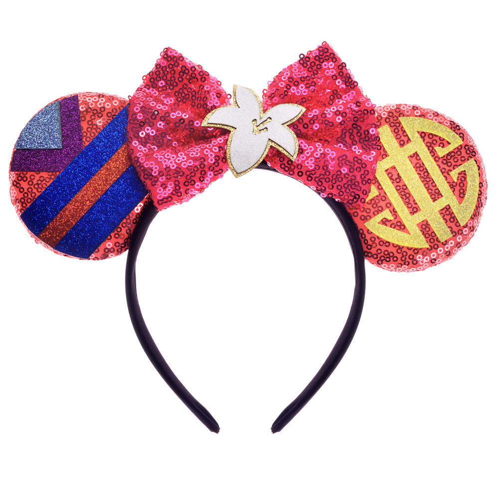 Wholesale Hair Accessories Kids Girls Sequin Bow Knot Butterfly Flower Cosplay Hairband Mouse Ears Headband