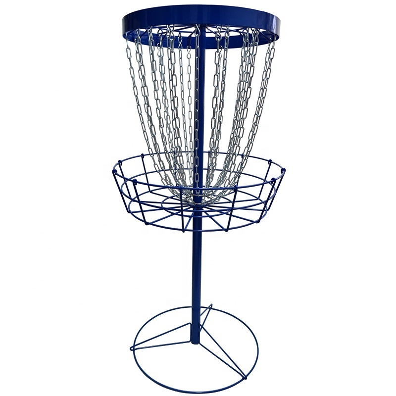 Factory Direct Professional PDGA Approved Light Weight Custom 24 Chain Practice Portable Frisbeed Target Disc Golf Basket