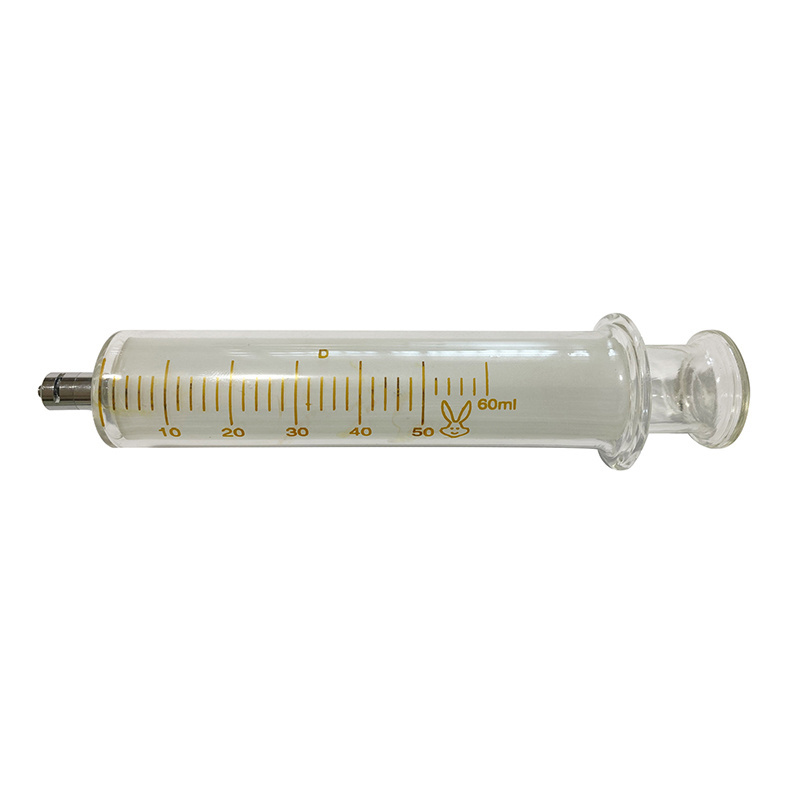 Medical Empty Glass Syringe Luer Lock 10ml/25ml/60ml Glass Syringe