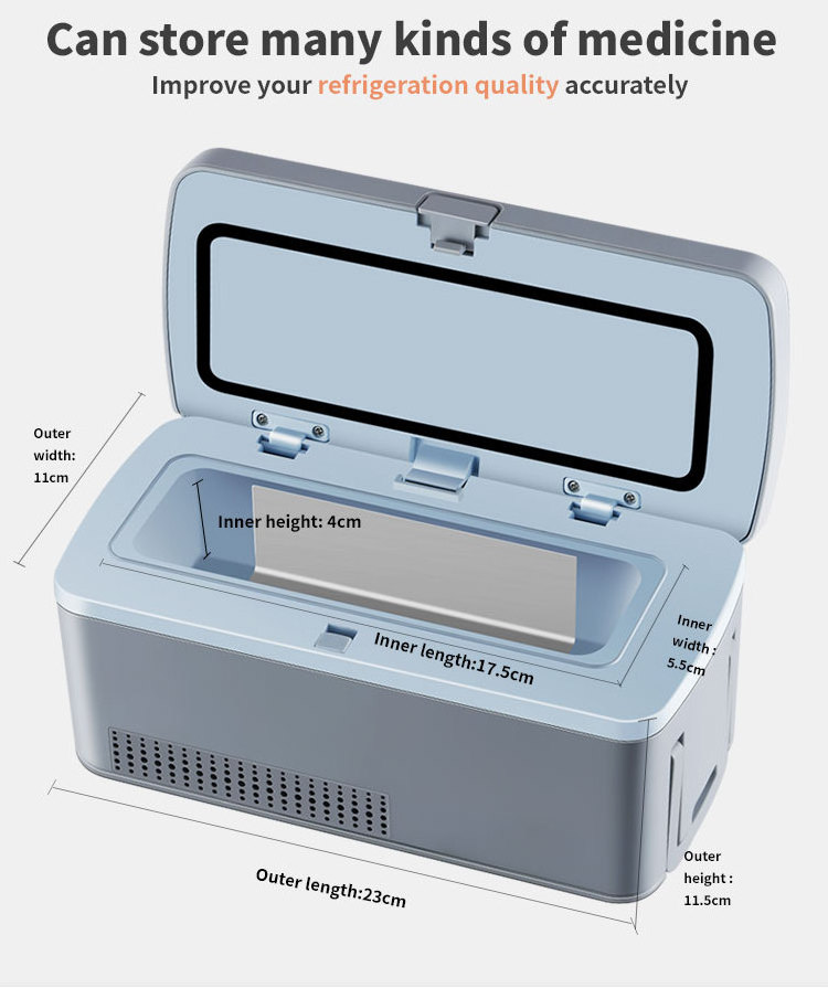 AC USB Mini insulin refrigerator low vaccine refrigerator price rechargeable refrigerator portable insulin cooler box