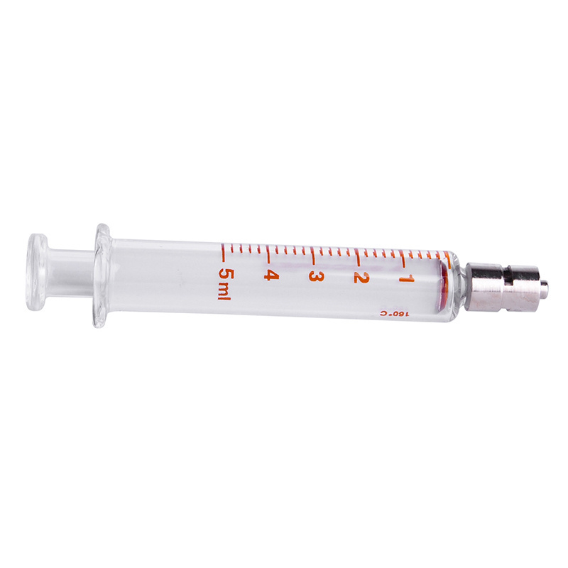 Medical Empty Glass Syringe Luer Lock 10ml/25ml/60ml Glass Syringe