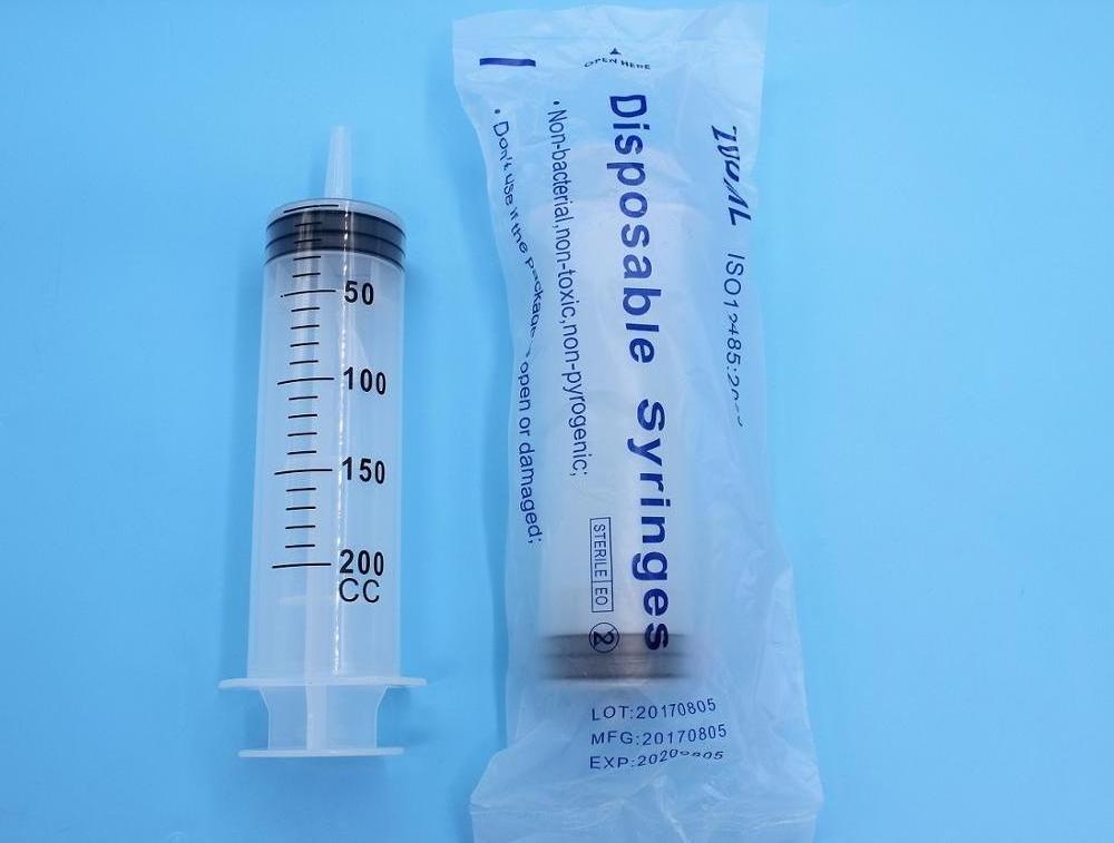 disposable sterile irrigation syringe with catheter tip 100ml 200ml