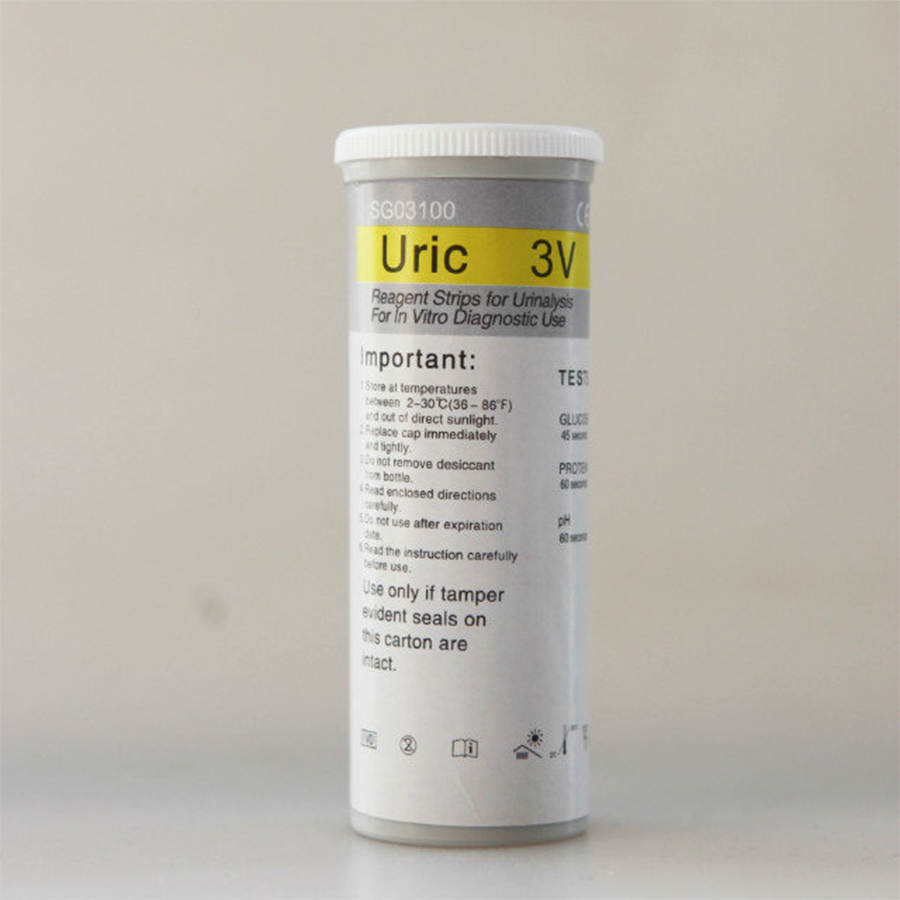 Factory price urine test strips to test Glucose protein ph Uric 3V urine reagent strips