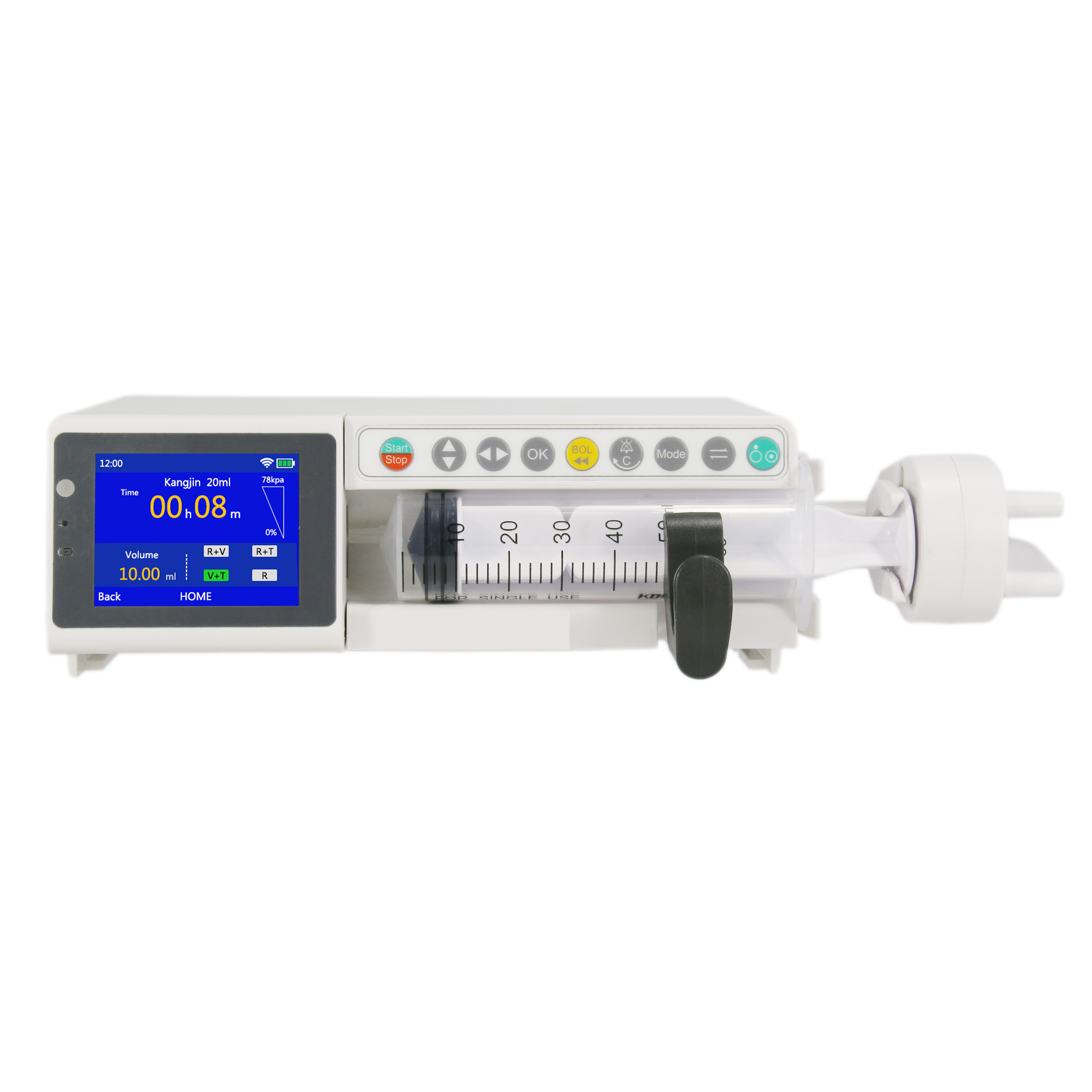 Dual Channel Syringe Pump with drug library &touch screen