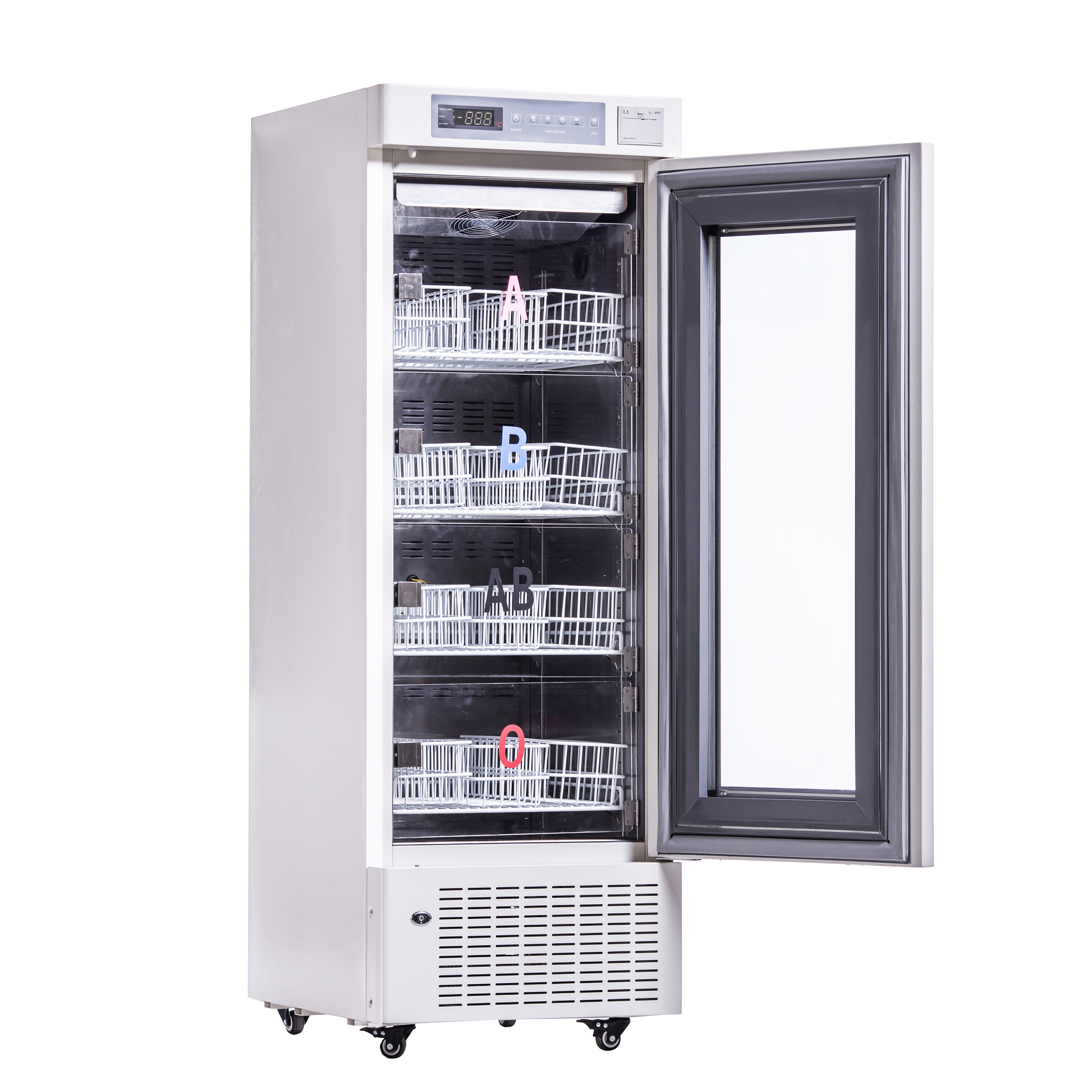 Hospital Lab Equipment Low Temperature MBC-4V368 4 Degree Celsius Medical Blood Bank Refrigerator