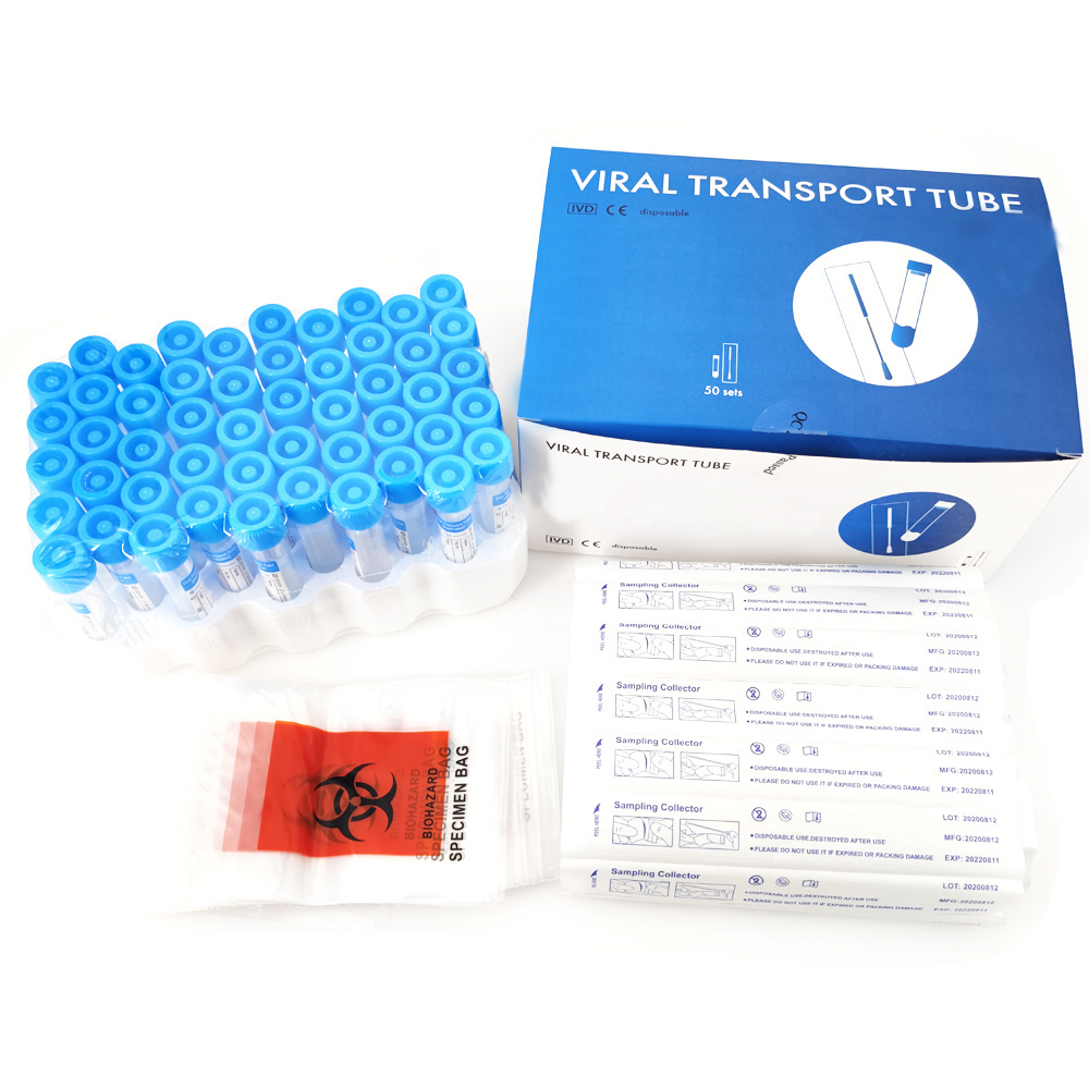 5ml 10ml Inactivated Vtm Kit With Flocked Nylon Swab Stick Vtm