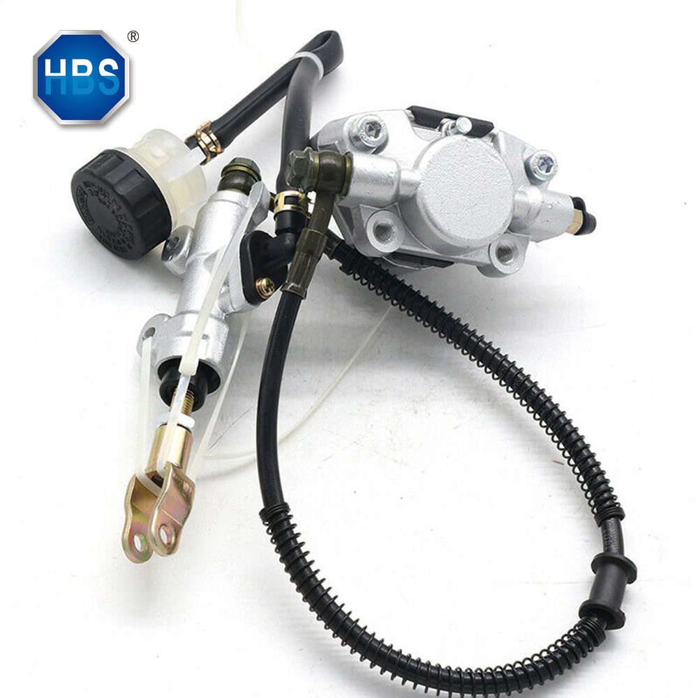 Rear Disc Foot Brake Assembly With Brake Calipers & Brake Master Pump For 4 Wheelers Quad 150CC 200CC 250CC Go-Kart / Dirt Bike