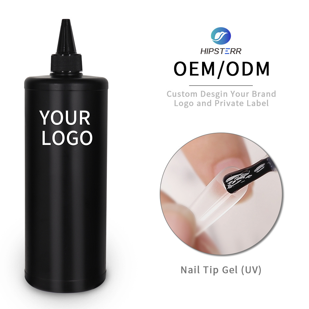 1Kg Uv Nail Glue Gel Wholesale Brush On Nail Gel For Nail Tips Professional Fast Drying Bond Glue Gel Accept Custom Logo