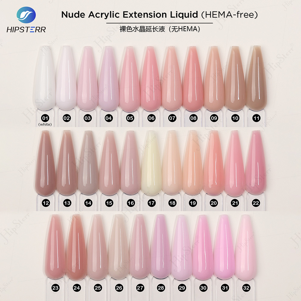 New Arrival Nude Acrylic Extension Liquid HEMA-free Perfect Match Liquid Gel Builder In A Bottle Nude Acrylic Extension Gel