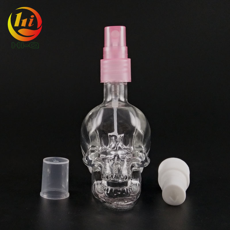 skull shape fragrance bottle 15ml 50ml perfume glass bottle spray 1 oz 30ml