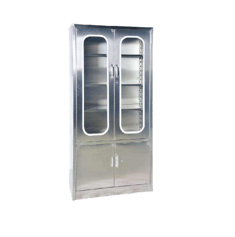 New Stainless Steel Hospital Medicine Instrument Cabinet