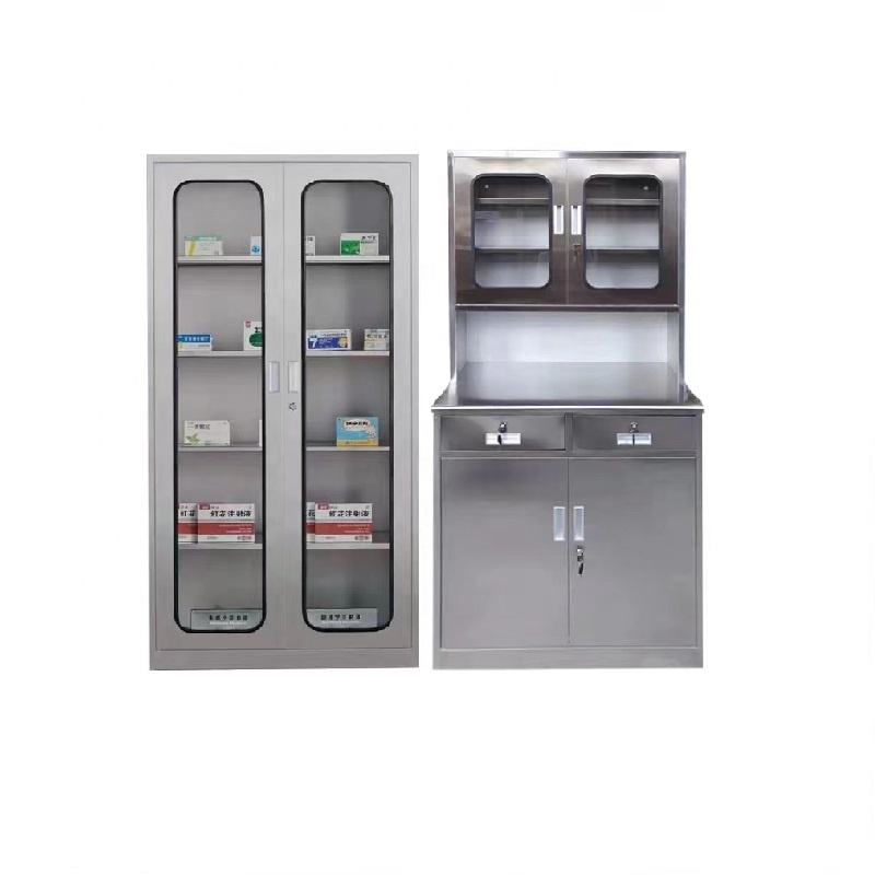 New Stainless Steel Hospital Medicine Instrument Cabinet