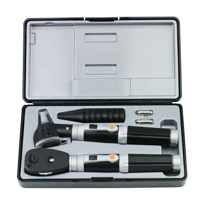 High Quality Professional Diagnostic Instruments Fiber Optical Otoscope Ophthalmoscope Set For Hospital