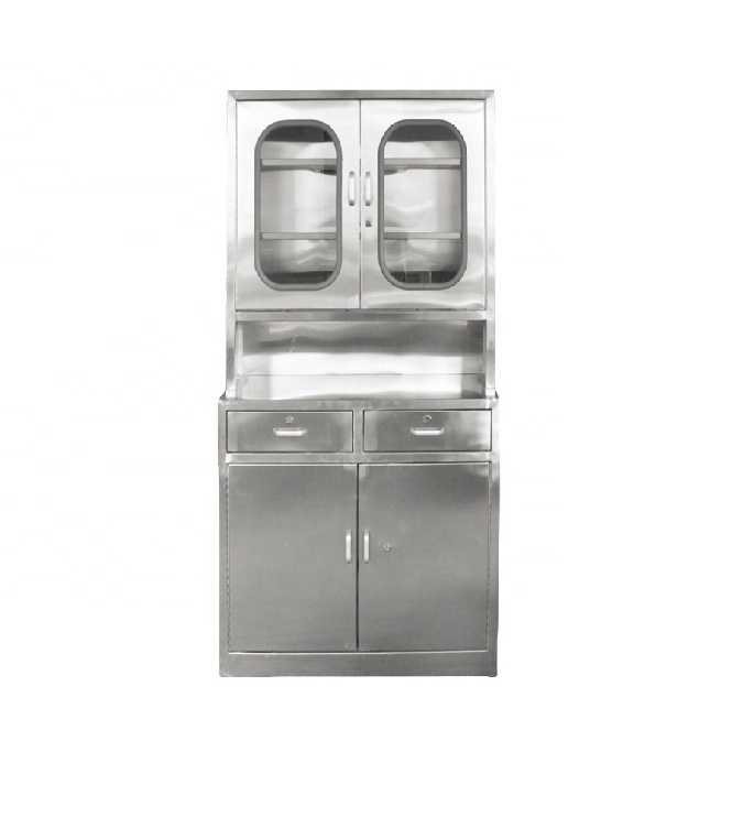 China Manufacturer Stainless Steel Base Medicine Cabinet Medicine Storage Pharmacy Medicine Dental Cabinet