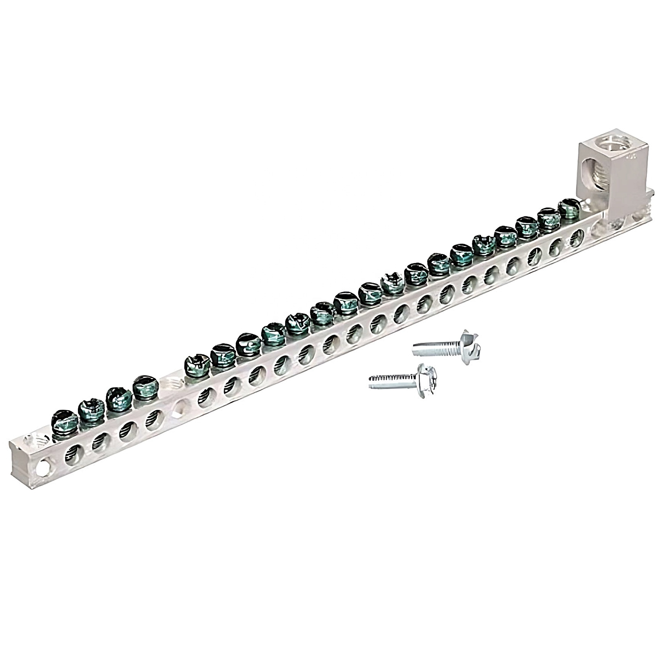 High Grade PCB Aluminum 6061 Neutral Link Bar pk15gta & 15 Pole Square D Ground Bus Bar With AWG ECGB Mechanical Lug