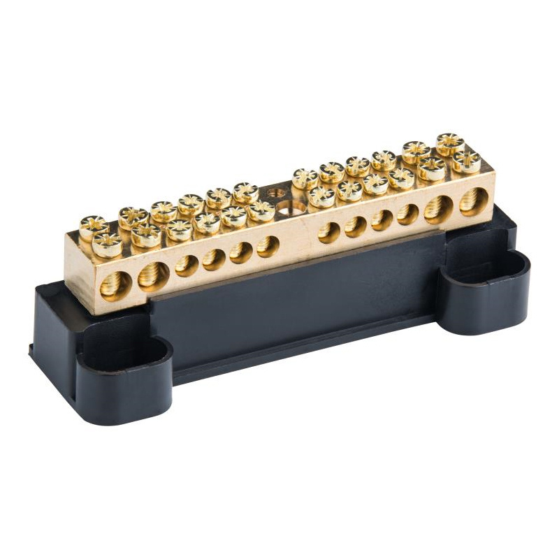 High Grade PCB Din Rail Brass Neutral Links And Earth Terminal Bar And  Mechanical Ground Bus Bar At Direct Factory Cheap Price