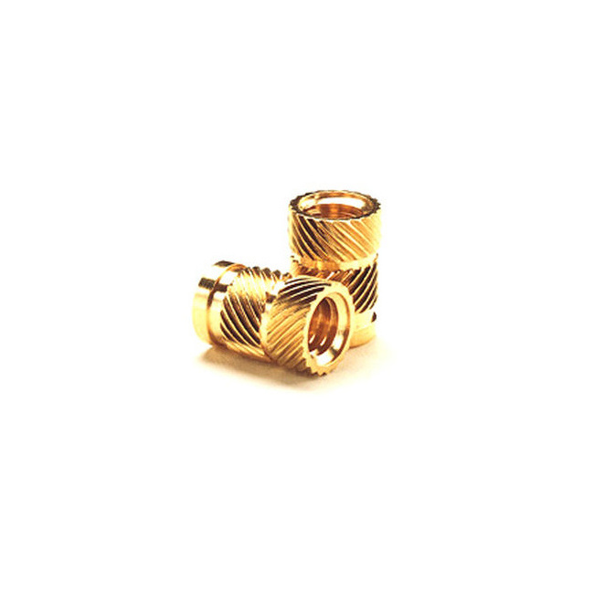 Factory Price Customized Size Brass Helical Double Knurled Threaded Inserts Nut At Cheap Price