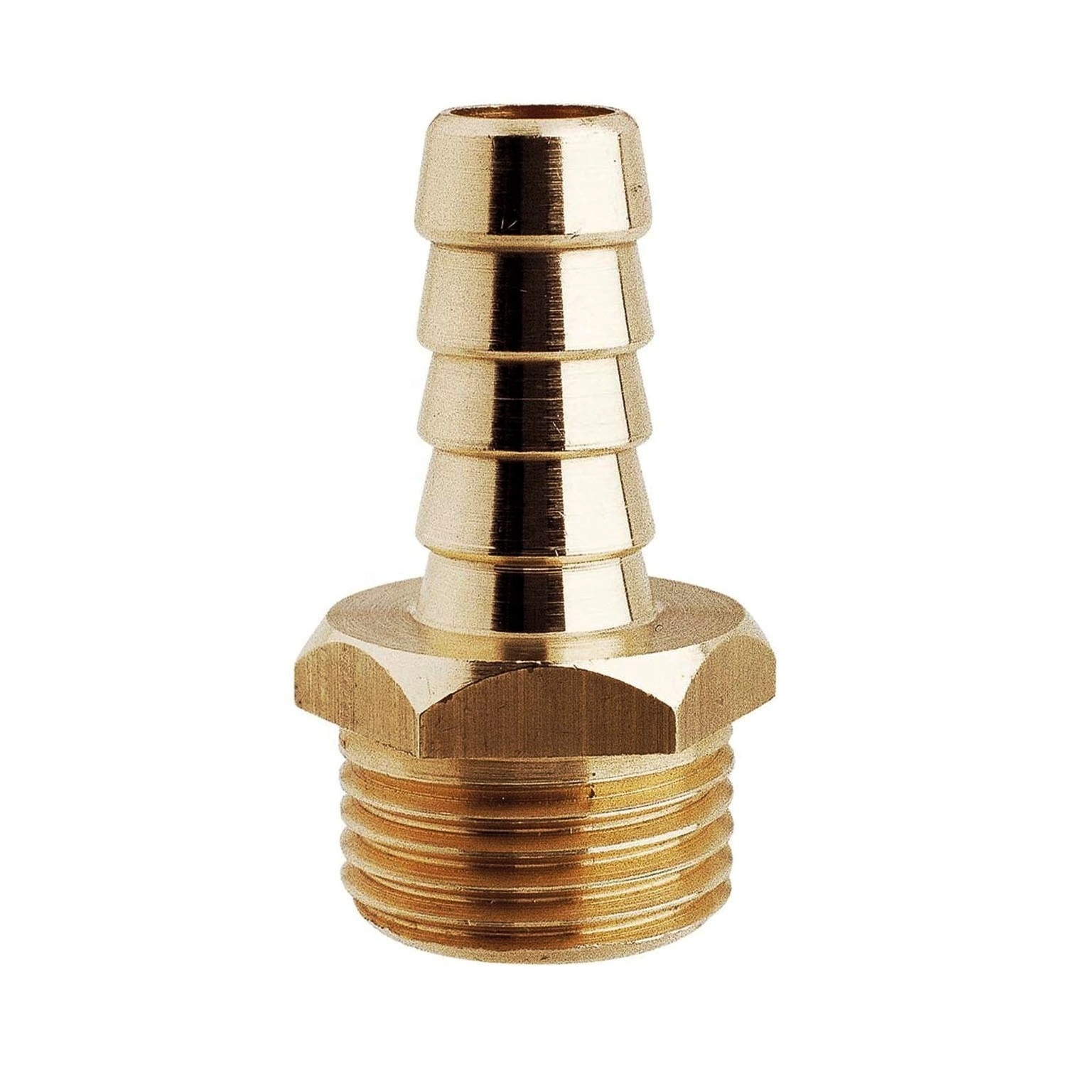 High Quality Brass 2-way Hose Double Straight Barbed Long Tail Coupler Adapter Union Connector & Hex Swivel Nipple PEX Fittings