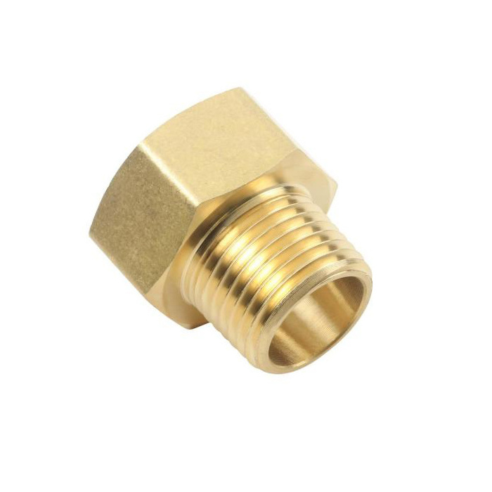 Forged Brass Plumbing Material Nipple Adapter 1/4