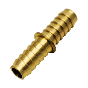 High Quality Brass 2-way Hose Double Straight Barbed Long Tail Coupler Adapter Union Connector & Hex Swivel Nipple PEX Fittings