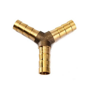 Lead Free Brass Hose Barb Tee Nipple Y Distributor Cross Connector & Adapter PEX Joint Hose Swivel Fittings At Factory Price