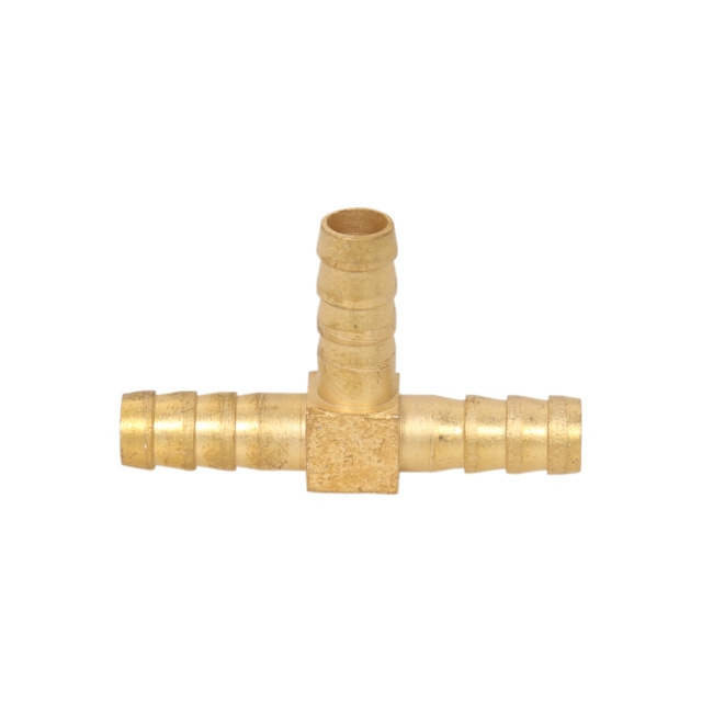 Forged Lead Free Female Thread Brass Hose Barb Splitter Tee 3-Way Nipple Connector Joint Insert Adapter PEX Swivel Fittings