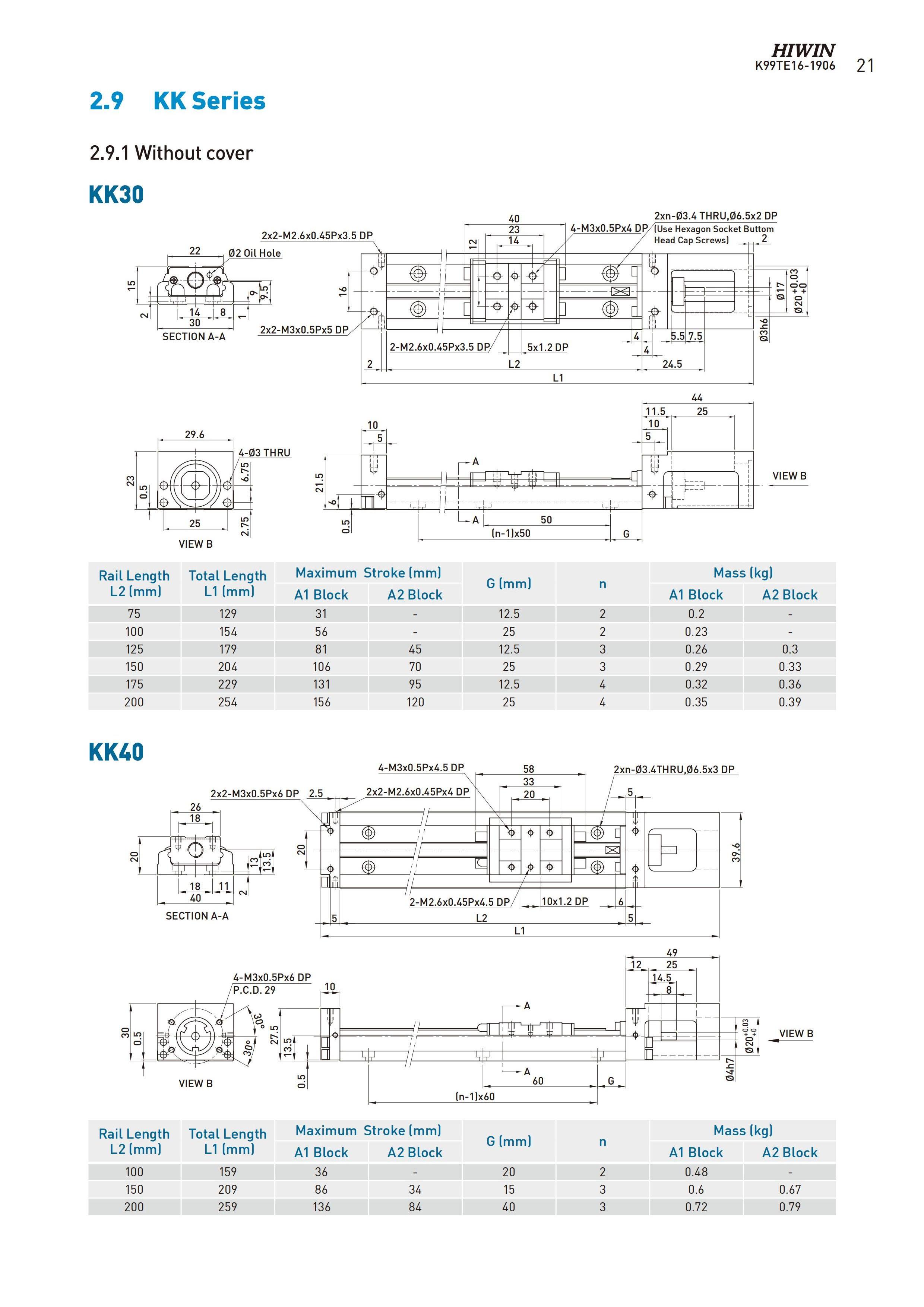 HIWIN Linear Electric Stepping Motor Servo KK8620P-540A1 KK6010P-400A1 KK10020C-980A1 KK5502P-250 Actuator Module Ball Screw