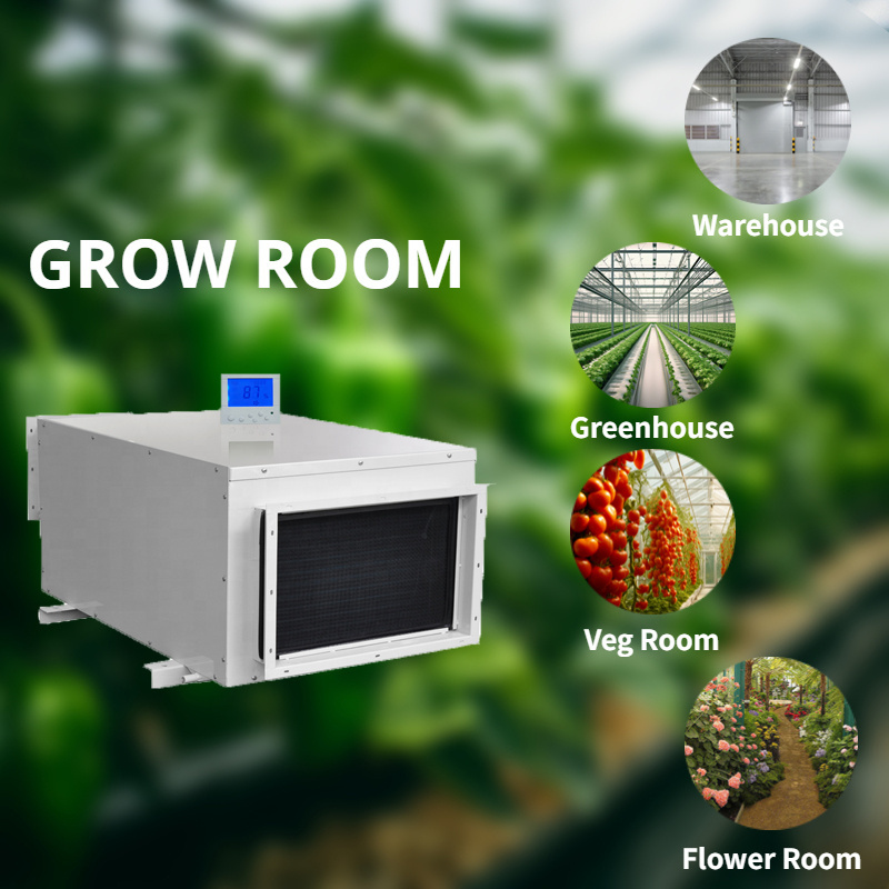 480L/Day Greenhouse Grow Room Industrial Mounted Ceiling Dehumidifier