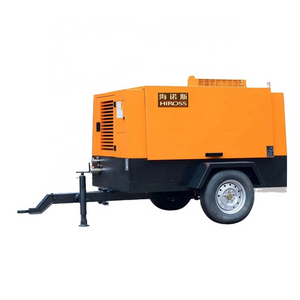 Hiross  Industrial Mining Drill Diesel Portable Air Compressor 185Cfm 8Bar China famous brand water well drilling rig core drill