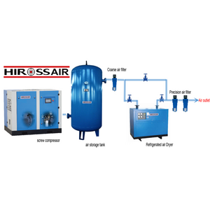 Energy saving the Complete Set contains Screw air compressor refrigerated freeze dryer tank filter Compressed Air System