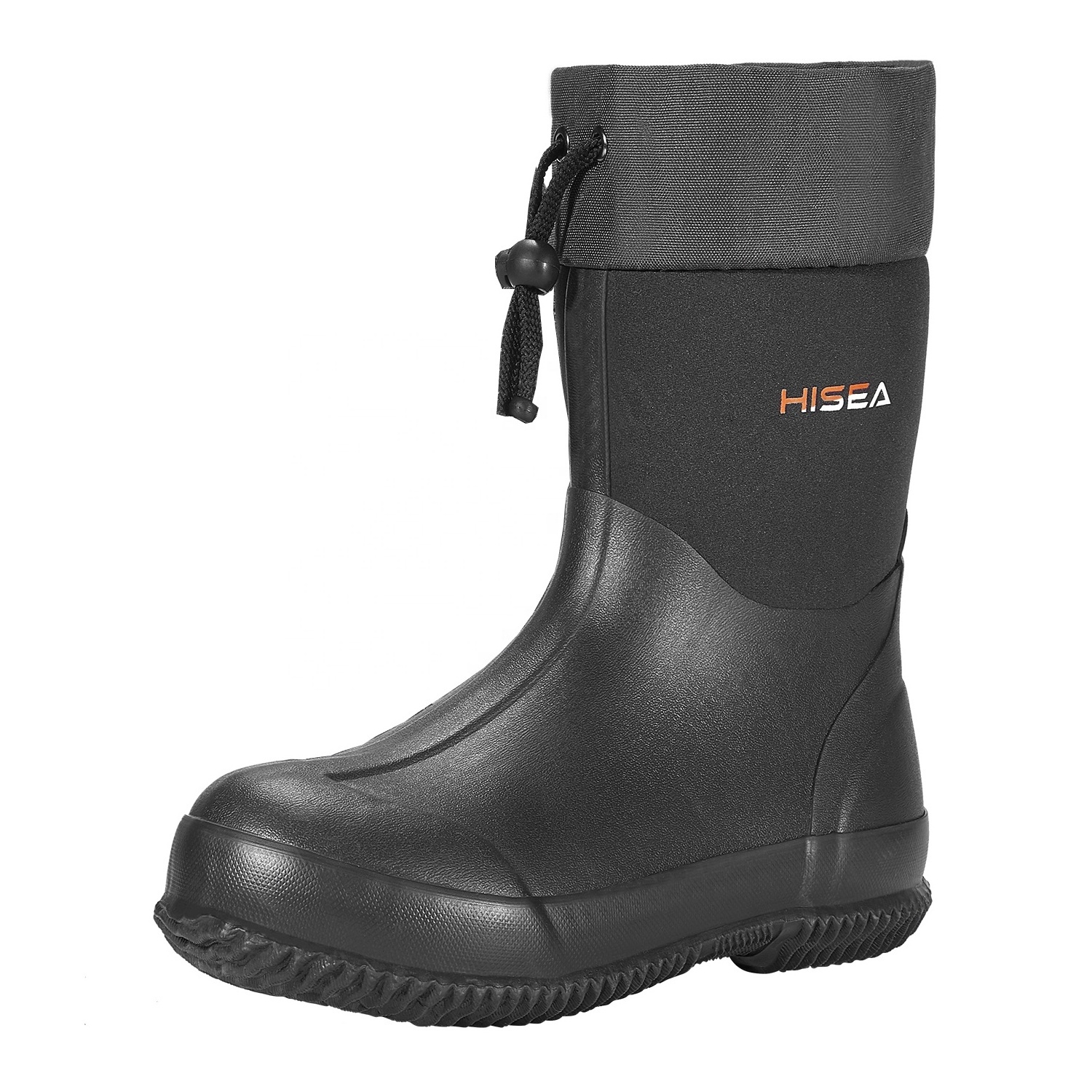 Ankle-Height Rain Boots Rubber Garden Shoes Waterproof Muck Riding Boots Neoprene Outdoor Work Boots for Men