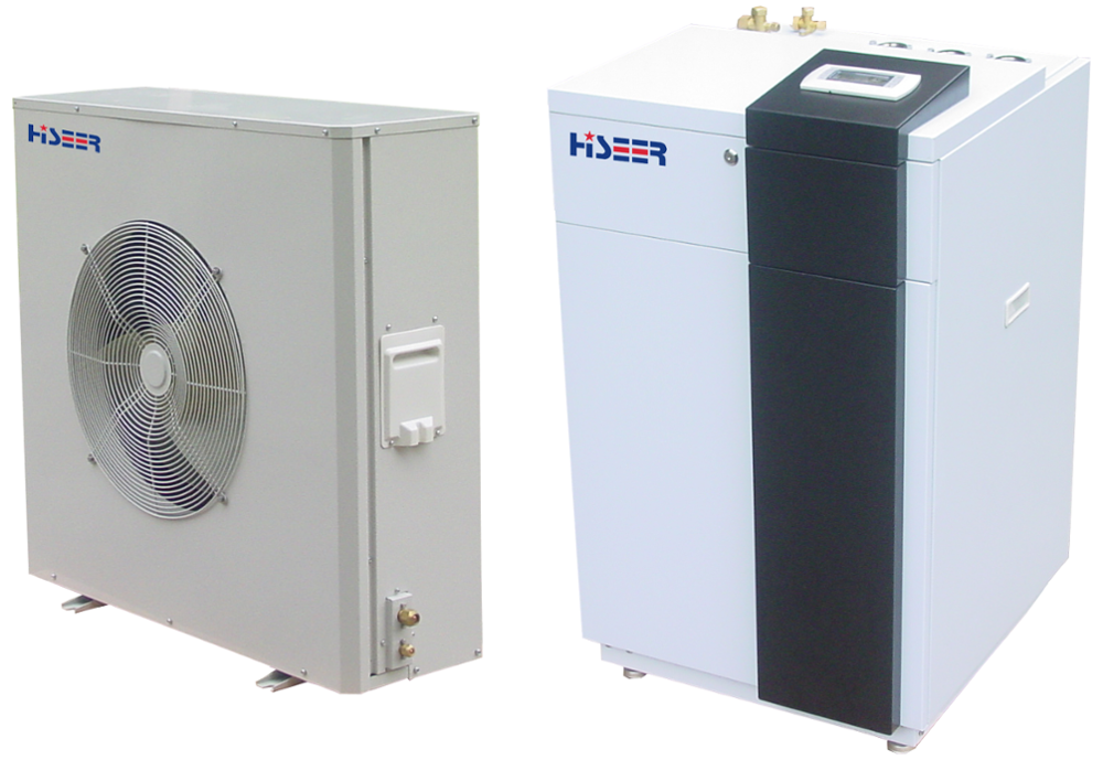 Monoblock R410a Hi Cop Inverter Heat Pump R410a Water Heater Hot Water Cooling Heating Pump Electric Storage