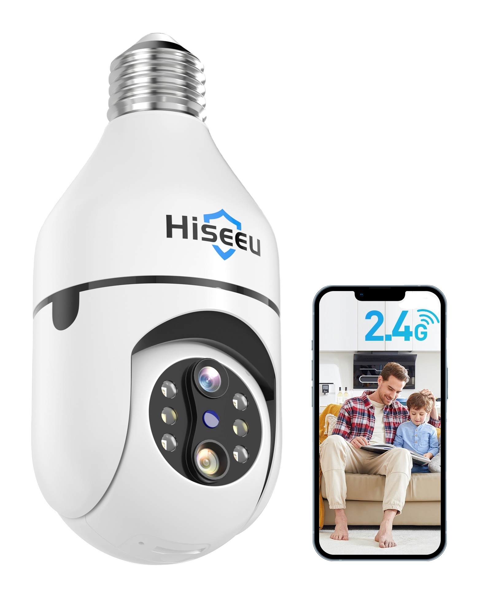 Dual lens 10X optical zoom smart security 360 surveillance lightbulb cctv wireless network ptz ip camara light wifi bulb camera