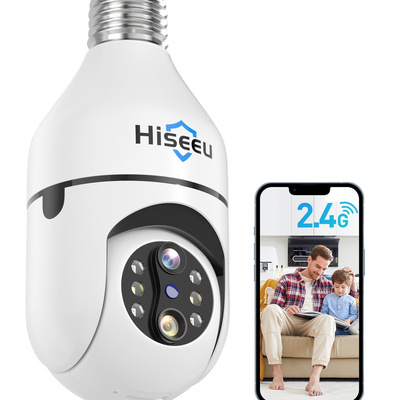 Dual lens 10X optical zoom smart security 360 surveillance lightbulb cctv wireless network ptz ip camara light wifi bulb camera