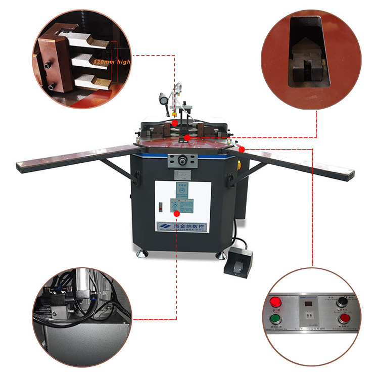 2mm thick aluminium corner crimping machine for aluminium doors window manufacturing