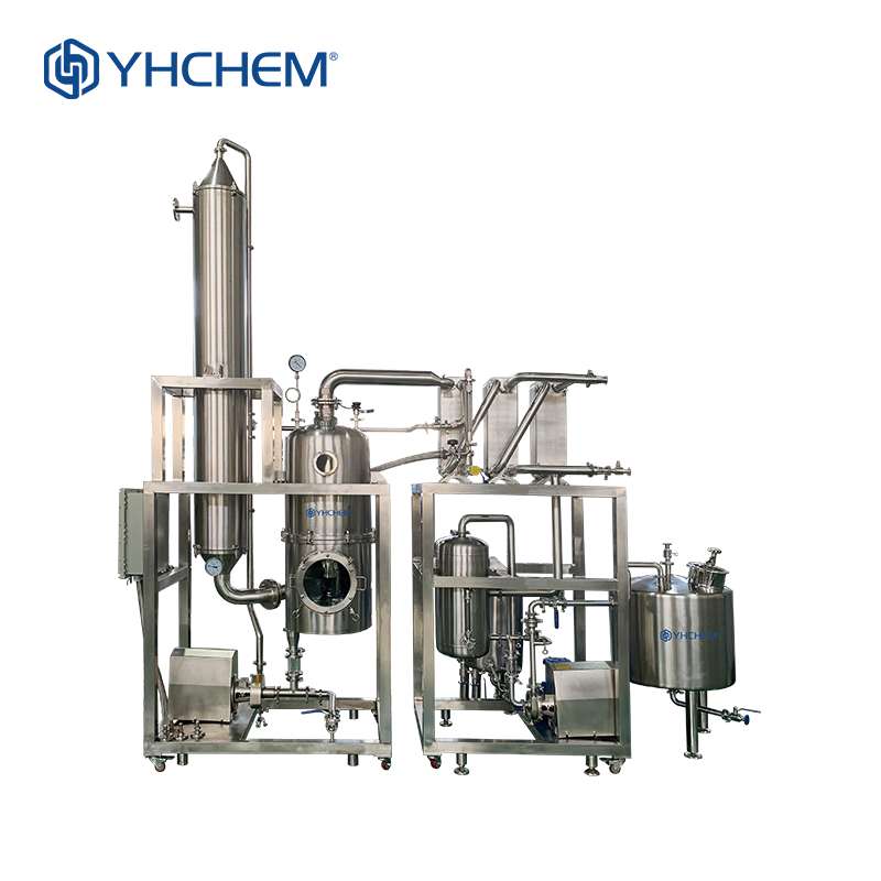 Vacuum evaporator concentrate system biological and chemical solvents waste water evaporator recovery unit